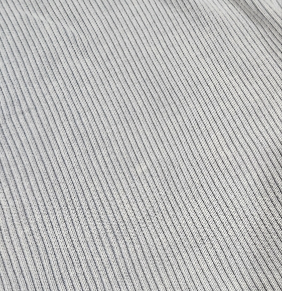 Agolde Men's Basic Gray Ribbed Tank Top - Picture 4 of 6